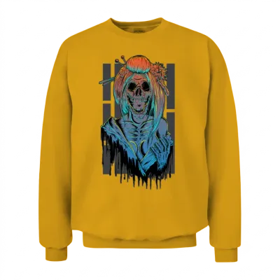 Undead Geisha Unisex Sweatshirt - Gold