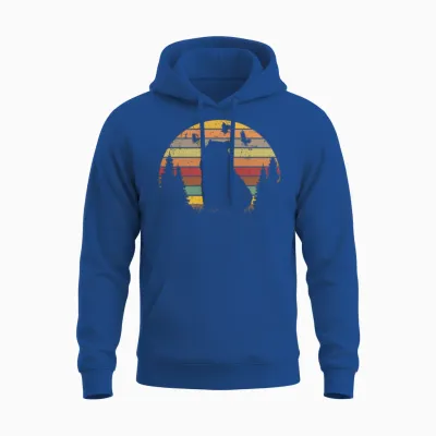 Capybara Retro Vintage Unisex Hoodie - Royal