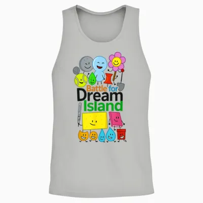 Hilarious Bfdi Graphics for Kids Battle for Dream Boys Gifts Unisex Tank Top - Ash