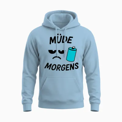 Cooler Abdruck Jugendliche Unisex Hoodie - Light Blue