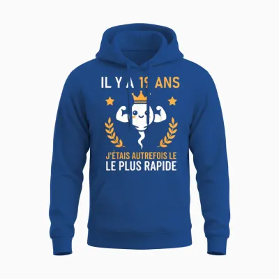 Le Plus Rapide Graine Blague Anniversaire Humour 19 Ans Unisex Hoodie - Royal