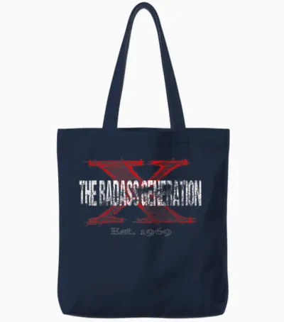 Gen X 1969, Retro-Generation Xer Tote Bags - Navy