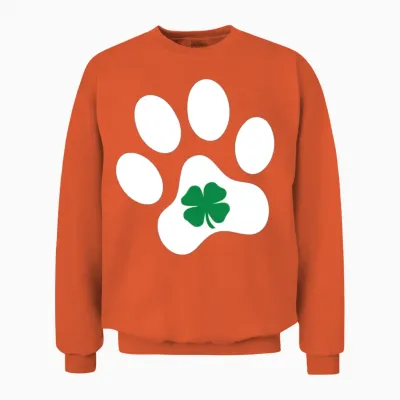 Dog St. Patrick's Day - Shamrock Dog Unisex Sweatshirt - Orange