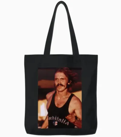 Steve Prefontaine Tote Bags - Black