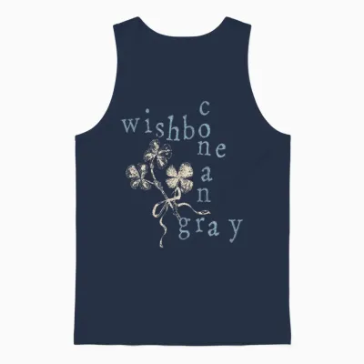 Mots Croisés Officiels Conan Gray Wishbone Unisex Tank Top - Navy