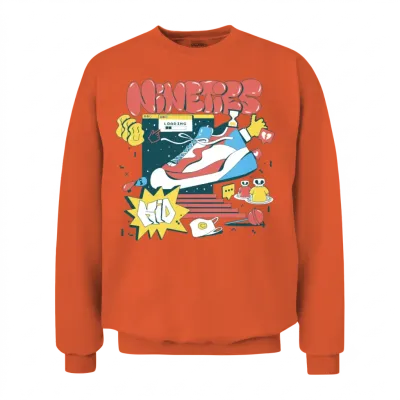 Nineties 90s Kid Retro Unisex Sweatshirt - Orange