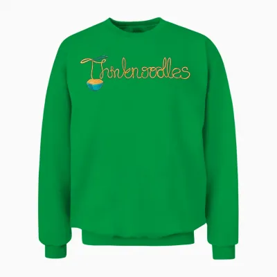 Funny Cute Noodles Unisex Sweatshirt - Irish Green