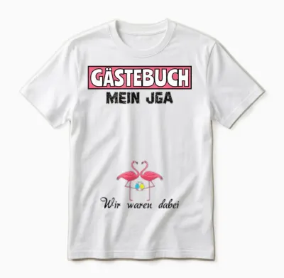 Team Braut Jga Mädels Gästebuch Junggesellinnenabschied Unisex T-Shirt - White