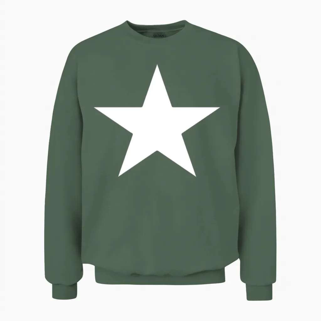 Lone Star Unisex Sweatshirt in Military Green