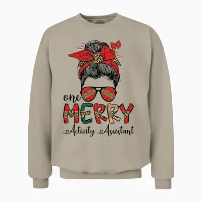 Activity Assistant Christmas Activity Professional Unisex Sweatshirt - Sand