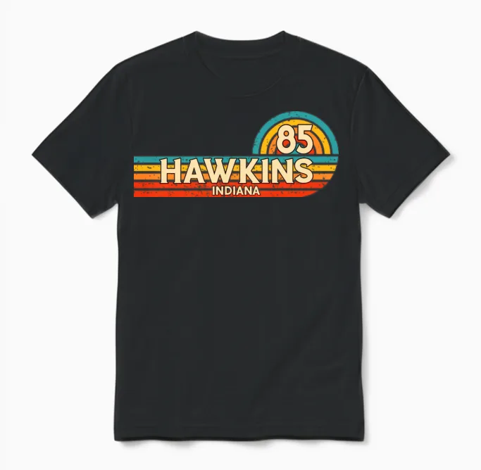Indiana 85 Retro Vintage Unisex T-Shirt - Black