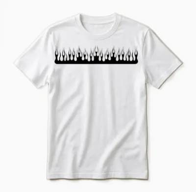 Flame Unisex T-Shirt - White