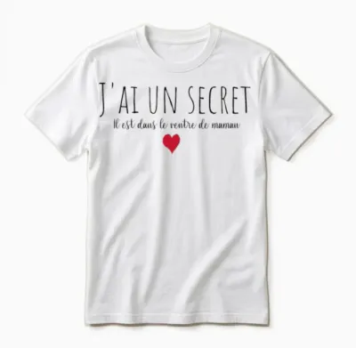 Enfant J'ai Un Secret, Future Big Brother, Future Big Sister Unisex T-Shirt - White