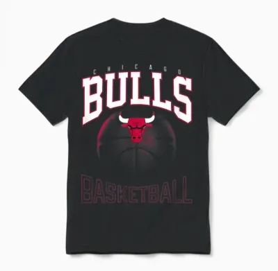 Fichiers Officiels Chicago Bulls X De La Nba Unisex T-Shirt - Black