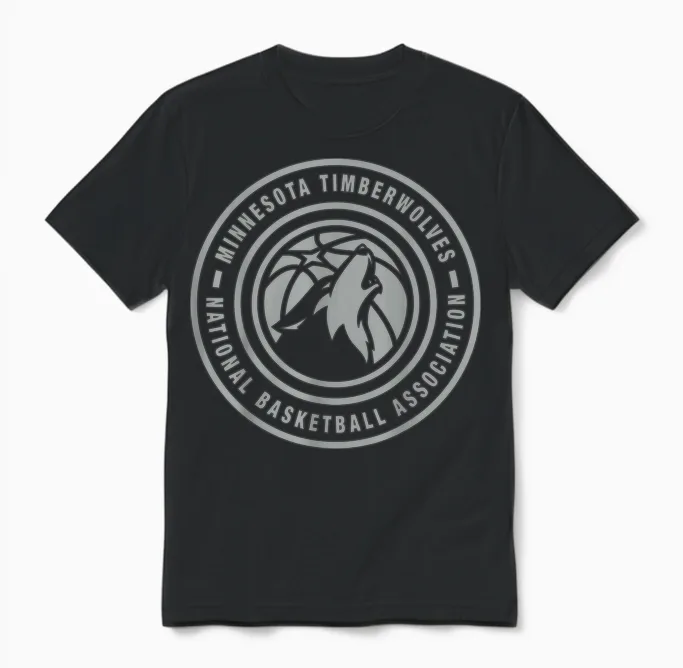 Nba - Logo Du Minnesota Timberwolves Unisex T-Shirt in Black
