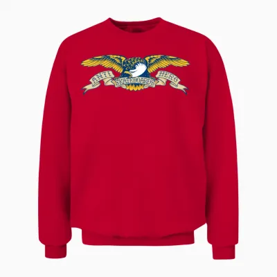 Anti Hero Skateboards Unisex Sweatshirt - Red