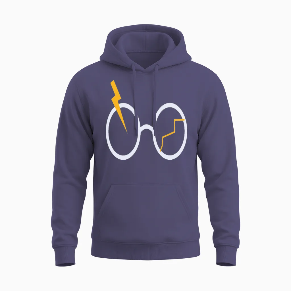 Embroidery Funny Unisex Hoodie in Heather Sport Dark Navy