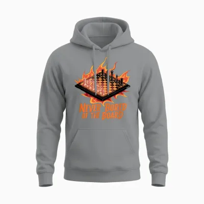 Schach Nie Langweilig Schachverein Schachfigur Schachbrett Unisex Hoodie - Sport Grey