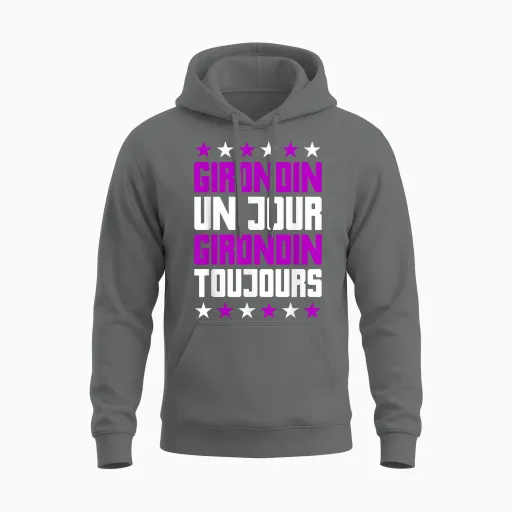 Humour Girondin Bordeaux Gironde Bordeaux Region Gift T-Shirt, Black, S Unisex Hoodie - Graphite Heather