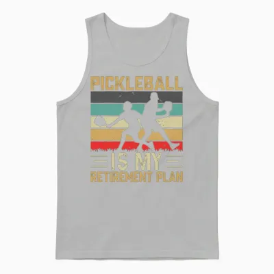 Funny Pickleball Unisex Tank Top - Ash