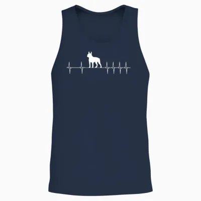 Boston Terrier Dog for Dog Lover Unisex Tank Top - Navy