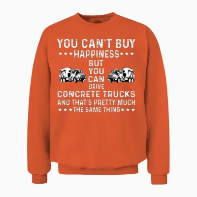 Concrete Truck Driver Unisex Sweatshirt - Orange