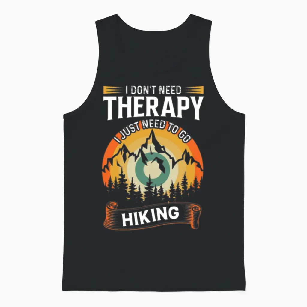 Mountain Hiking for Freedom? Unisex Tank Top in Black