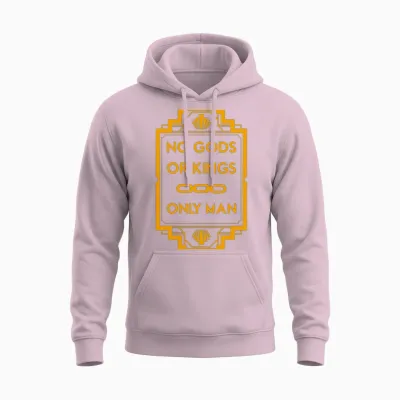 No Gods or Kings Only Man Unisex Hoodie - Light Pink