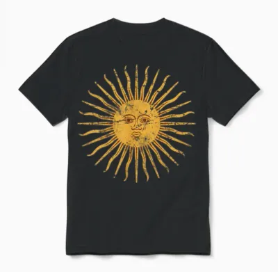 Argentina Sun Unisex T-Shirt - Black