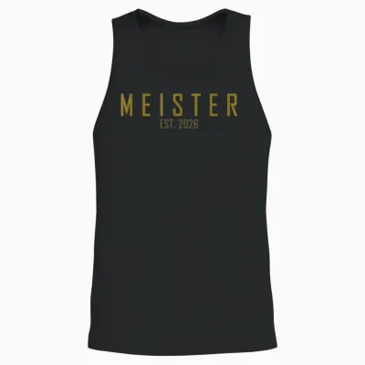 Abschluss Meister Est. 2026 Abgänger Outfit Meisterprüfung Unisex Tank Top - Black