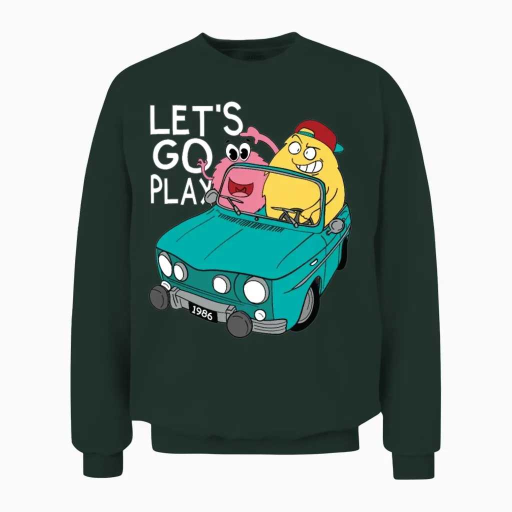 Funny Children 57 Unisex Sweatshirt in Forest