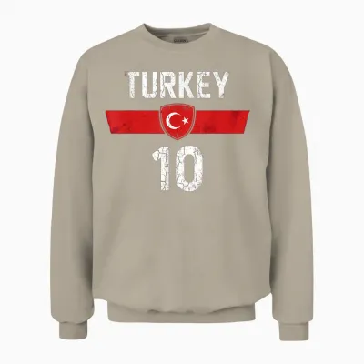 Cadeau Türkiye Pour La Turquie Football Football Europe Turk Unisex Sweatshirt - Sand