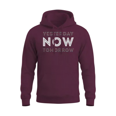 Focus on Now Unisex Hoodie - Maroon