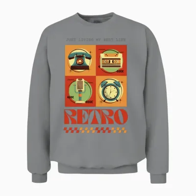 Retro Unisex Sweatshirt - Sport Grey