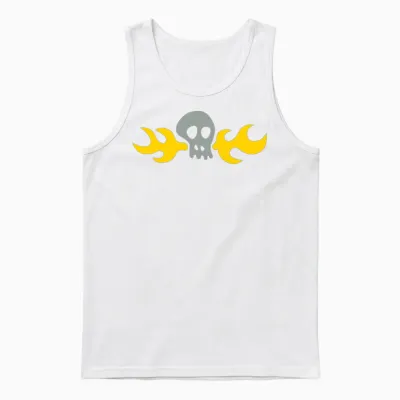Day of the Tentacle: Hoagie Skull Unisex Tank Top - White