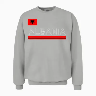 Albanie Davil Dignal Albania Vintage Albaner Kosovo Unisex Sweatshirt - Ash