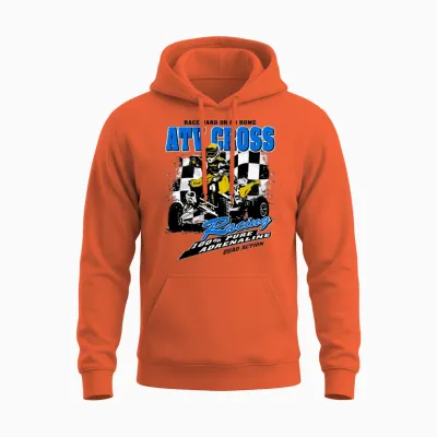 Atv - Quad - Motocross Unisex Hoodie - Orange