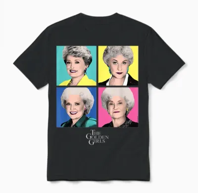 The Golden Girls - Group Pop Art Unisex T-Shirt - Black