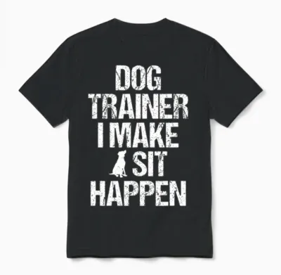 Dog Trainer Dog Commands Obedience Training Unisex T-Shirt - Black