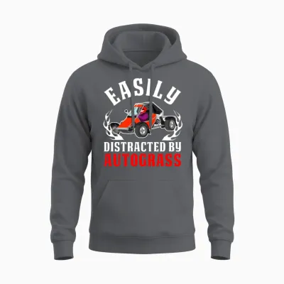 Retro Unisex Hoodie - Charcoal