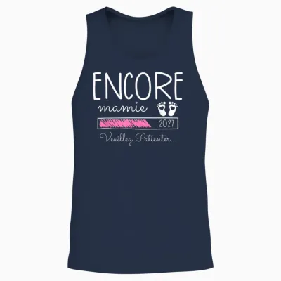 Encore Mamie 2027 - Annonce Grossesse Encore Grand Parents Unisex Tank Top - Navy