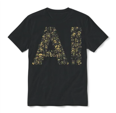 Artificial Intelligence - Funny Retro Unisex T-Shirt - Black