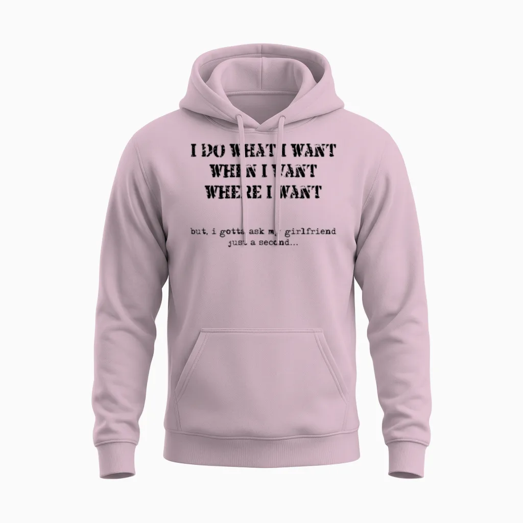 Funny Unisex Hoodie in Light Pink