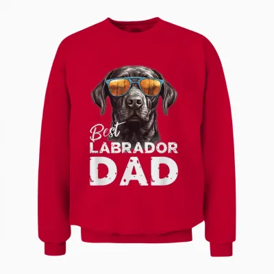 Herren Bester Labrador Hundepapa Geschenke Für Hundehalter Unisex Sweatshirt - Red