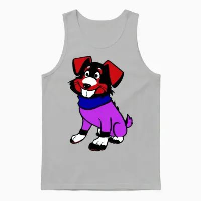 Funny Cool Dog Unisex Tank Top - Ash