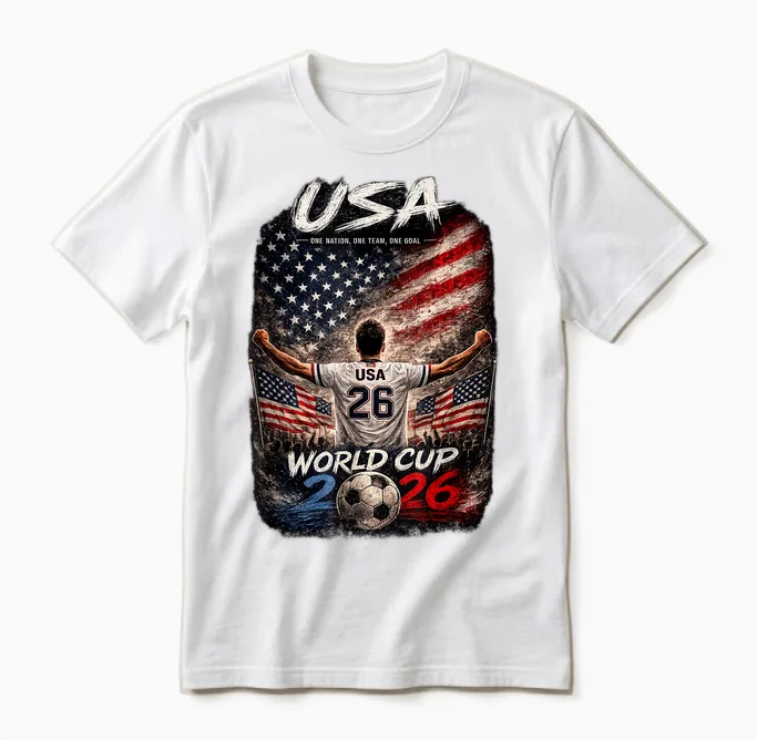 Soccer Football - World Cup 2026 Usa Winner Unisex T-Shirt in White
