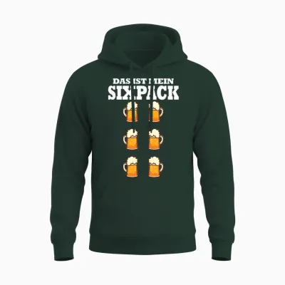 Das Ist Mein Sixpack Bier Bierbauch Men's Day Funny Unisex Hoodie - Forest