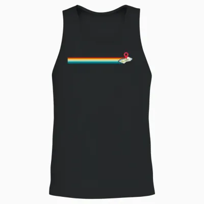Retro Maps Unisex Tank Top - Black
