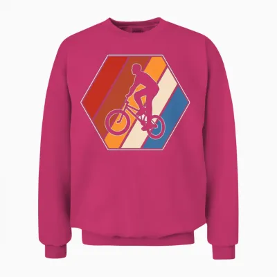 Bmx Retro Unisex Sweatshirt - Heliconia