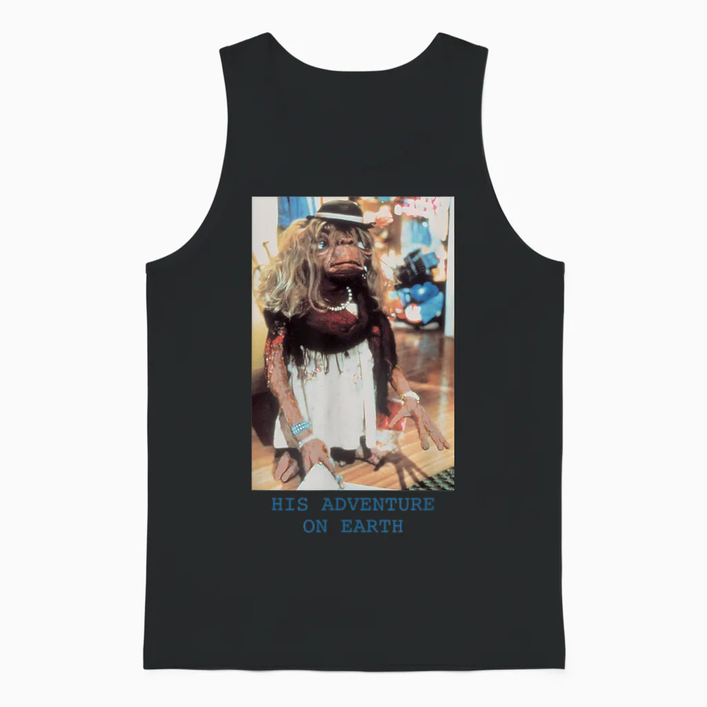 E.t. Papl327 Extra Terrestrial Film Alien Adbventure Des Années 80 Unisex Tank Top in Black